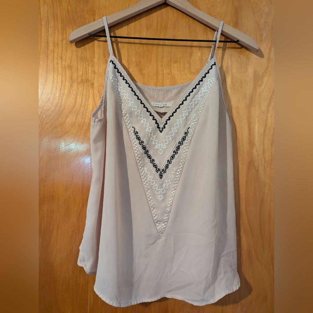 Tan Spaghetti Top